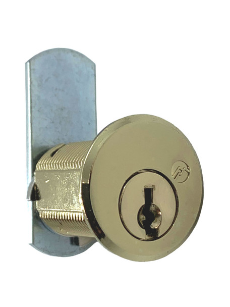 Olympus DCN1 Cam Lock, 1-1/16" Bright Brass/US3, Custom Keyed