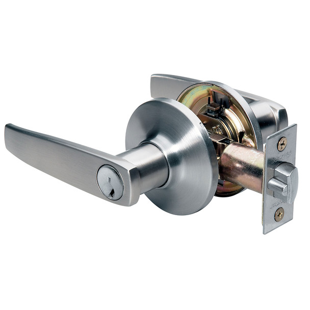 Master Lock SLL0115D045 Entry Lock, Satin Nickel Straight Lever, Keyed Different