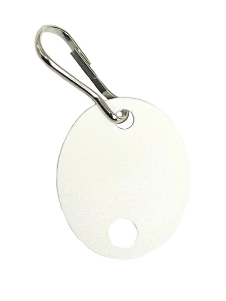 Lucky Line 258090 oval plain white key tag
