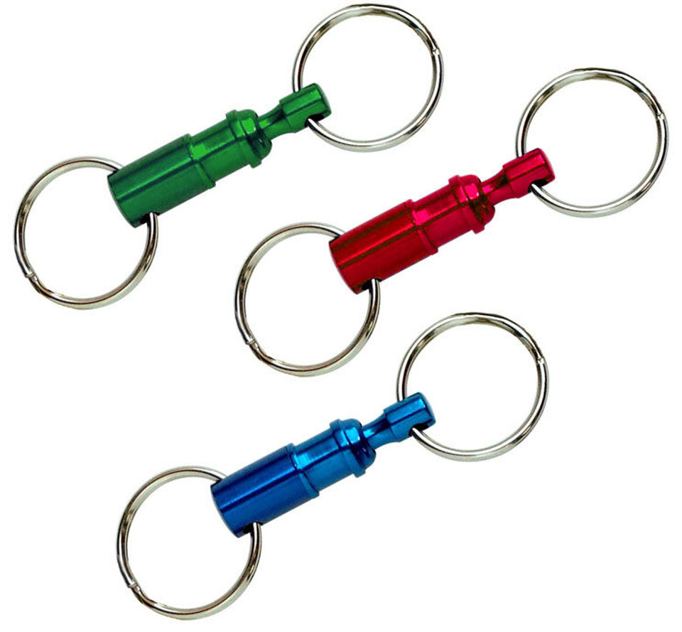Lucky Line 70601 Assorted Color Quick Release Key Ring