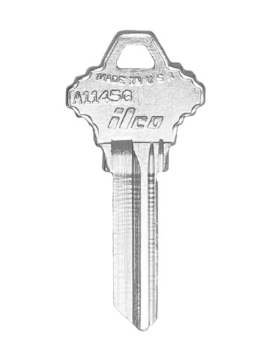 Commercial Key Blanks, SC4, 1145A Schlage Key (Nickel Plated) by JMA USA