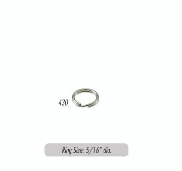Lucky Line 76100 Split Key Ring, 5/8 Singles