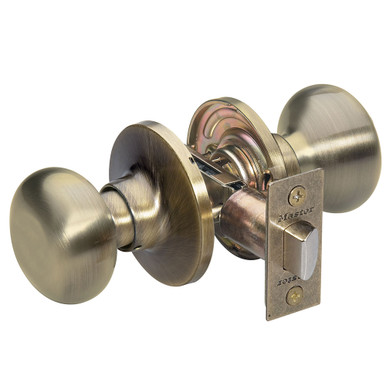 Master Lock BCO0403 Biscuit Passage Door Knob, Bright Brass