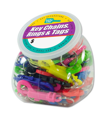 Lucky Line 41527 Plastic Snap Assorted Colors Jar/100