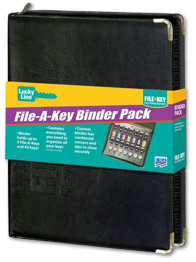 Lucky Line 60020 File-A-Key Binder Set 42 Keys