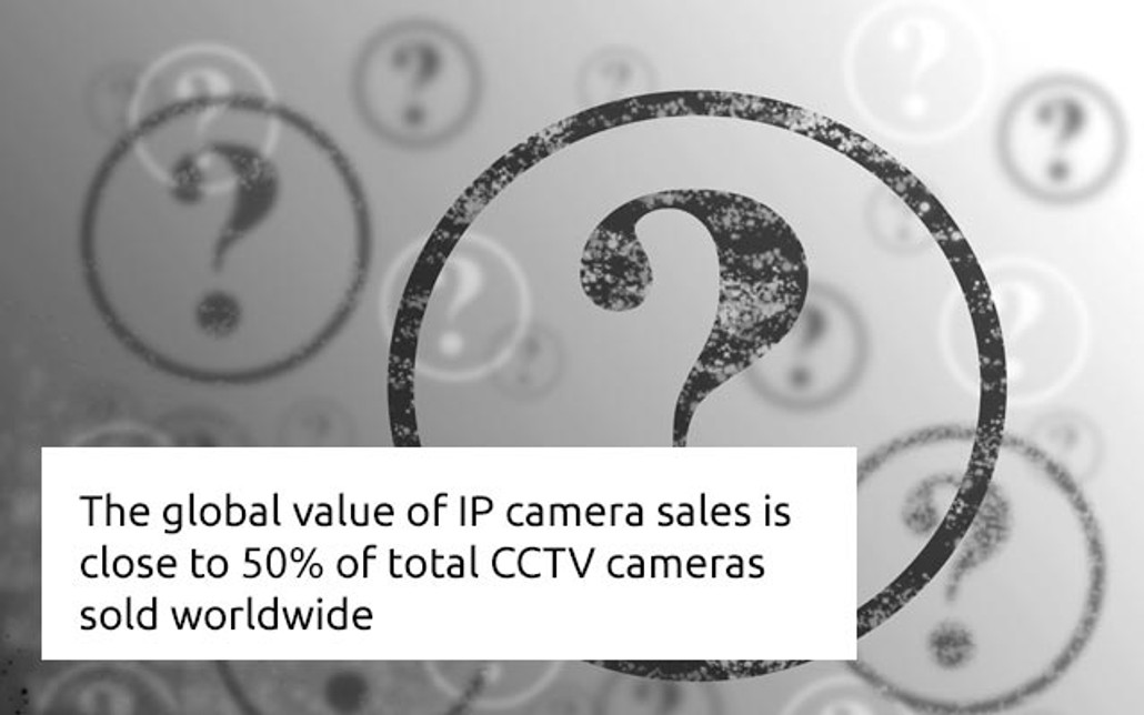 The global value of IP camera sales is close to 50% of total CCTV cameras sold worldwide, but they are not plug and play…