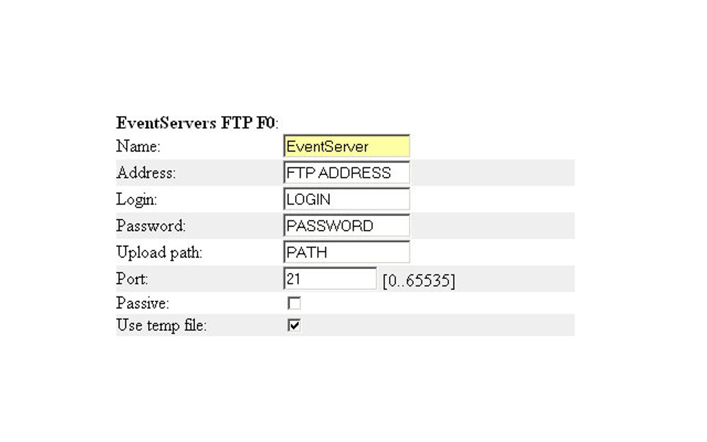 How to set up scheduled FTP events in your Axis 207 network camera