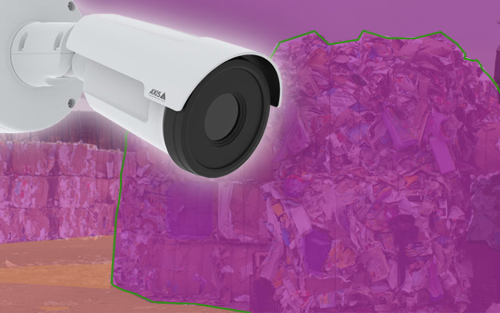 Using thermal cameras and analytics to detect fire in waste recycling