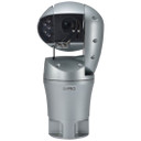 i-PRO SUD638 outdoor AeroPTZ camera face on - silver