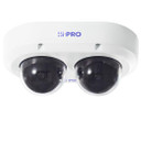 i-PRO U85402-V2L (white) front facing view showing both sensors