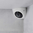 Bosch FLEXIDOME 7100i corner indoor IR camera mounted in the corner of a room
