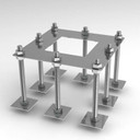 8 stud flange mount root foundation main image