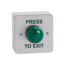 Dome stainless steel green exit button main image