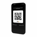 Axis mobile credential application showing QR code