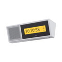 AXIS C1720 indoor dual-sided network display speaker facing left illuminated