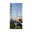 CCTV column, static, steel tubular, flange mount, height 3m - 10m (FMT)