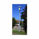 CCTV column, static, steel square section, flange mount, height 3m - 10m