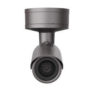 Hanwha Vision XNO-8040R outdoor vandal-resistant bullet IP camera angled forward