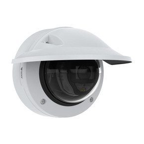 Axis P3267-LVE Mic outdoor varifocal dome IP camera weathershield right