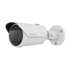 Hanwha Vision QNO-C9083R IP bullet IR camera left straight Hanwha Vision QNO-C9083R IP bullet IR camera left straight