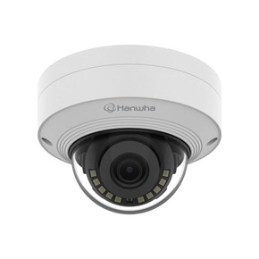 Hanwha Vision QNV-C9011R vandal-resistant IR dome camera facing forward Hanwha Vision QNV-C9011R vandal-resistant IR dome camera facing forward