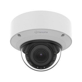 Hanwha Vision XNV-C8083R in/outdoor varifocal vandal AI dome IR camera facing forward