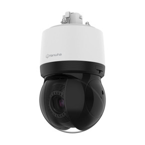Hanwha Vision XNP-C6403 outdoor PTZ dome IP camera facing left