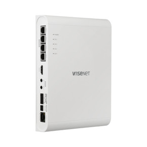 Hanwha Vision PNM-9000QB 4 channel remote IP camera module facing right Hanwha Vision PNM-9000QB 4 channel remote IP camera module facing right