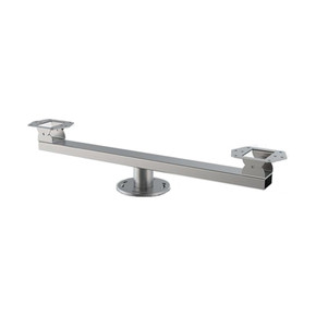 CCTV pole mount, swivel plate, dual camera main image