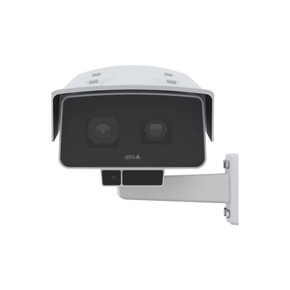 Axis P1518-LE outdoor dual lens box camera facing forward Axis P1518-LE outdoor dual lens box camera facing forward