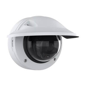 AXIS P3287-LVE outdoor varifocal dome camera with weathershield facing left