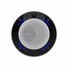 AXIS D6310 standalone indoor air quality sensor facing forward blue LED