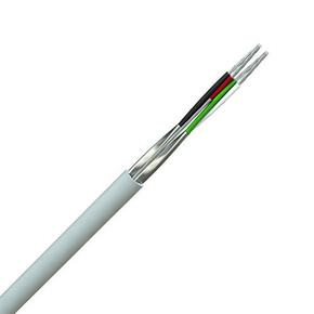 8723 Belden equivalent 2 pair 22AWG LSF white cable image