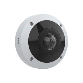 AXIS M4347-PLVE outdoor hemispheric IP camera wall mounted facing right