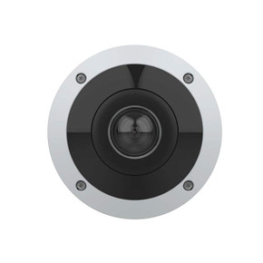 AXIS M4347-PLVE outdoor hemispheric IP camera wall mounted front view