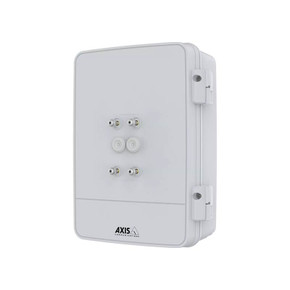 AXIS T98A16-VE outdoor surveillance cabinet facing left