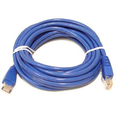 15m network cable (cat5e) terminated, blue