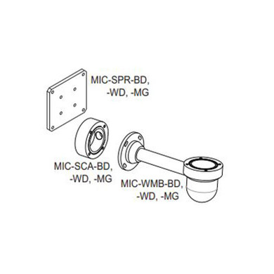 Bosch wall mount kit for Bosch MIC series IP cameras