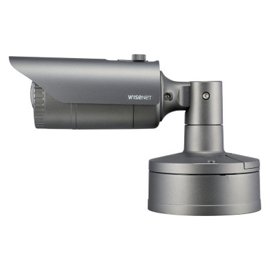 Wisenet XNO-6010R outdoor vandal-resistant bullet IP camera full side view