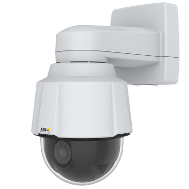 Axis P5655-E product image including mounting bracket for wall or pole