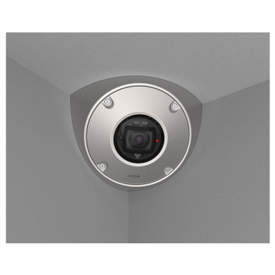 Axis Q9216-SLV impact-resistant anti-ligature IP camera, mounted in-situ