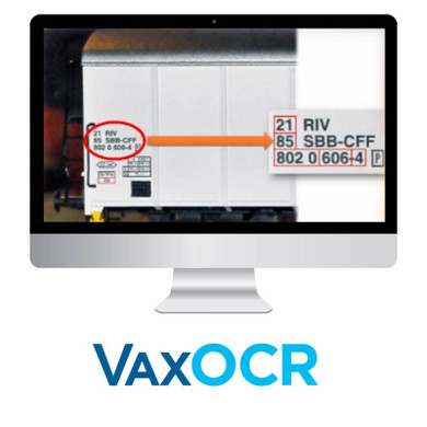 Vaxtor VaxOCR Train UIC code reader application