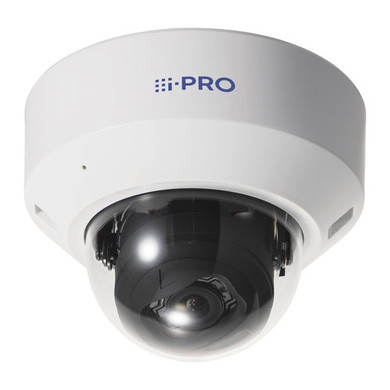 i-PRO S2136A dome camera ceiling mounted, front view.