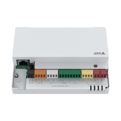 Axis A9210 network I/O relay module facing forward