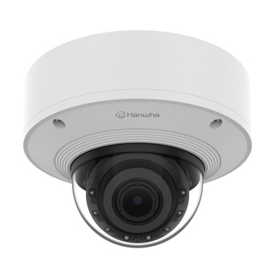 Hanwha Vision PNV-A6081R-E2T indoor/outdoor dome SSD camera facing forward