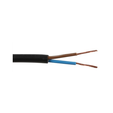 2 core flat flexible 0.75mm 2192Y black cable 100m