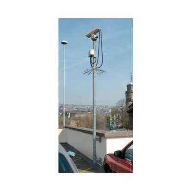 CCTV wall mounted column, static, steel square, height 3m - 6m (WPB)