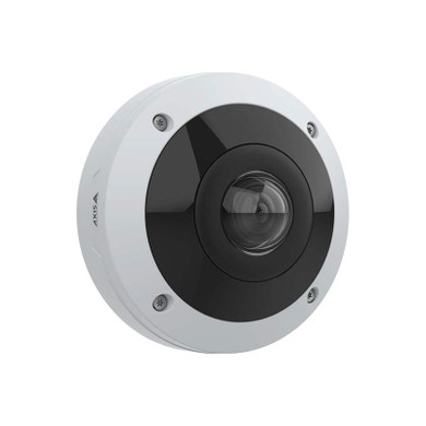 AXIS M4347-PLVE outdoor hemispheric IP camera wall mounted facing right