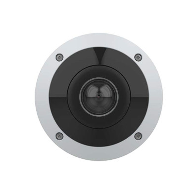 AXIS M4348-PLVE outdoor hemispheric IP camera wall mounted front view