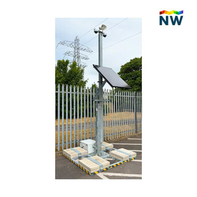 WST14-D1 4G Solar Tower Camera System - Dual with speaker mounted
